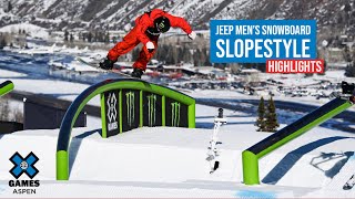 Jeep Men’s Snowboard Slopestyle HIGHLIGHTS  X Games Aspen 2022 [upl. by Keiko]