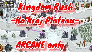 Kingdom Rush  HaKraj Plateau   Arcane only  destroy the boss quotULGUKHAIquot  Mx59 [upl. by Hunsinger]