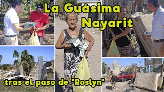 La Guasima del municipio de Acaponeta Nayarit sufre los embates del Huracán quotRoslynquot [upl. by Assenal]