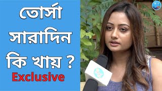 তোর্সা সারাদিন কি খায়  Mithai  Tonni Laha Roy  Zee Bangla  Exclusive Interview [upl. by Eibbor408]