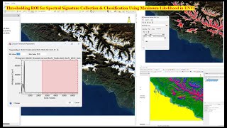 Thresholding ROI for Spectral Signature Collection amp Classification Using Maximum Likelihood in ENVI [upl. by Hyacintha]