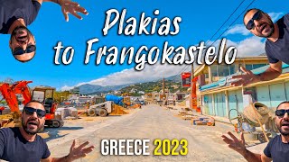 Driving from Plakias Crete to Frangokastelo Kreta Greece 2023 [upl. by Atworth]