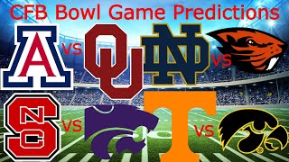 My College Football Bowl Game Predictions [upl. by Nomzed]