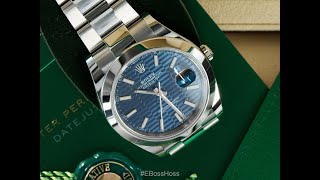 Rolex Datejust 41  Blue Motif Dial  Model 126300 [upl. by Allred]