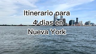 Itinerario para recorrer Nueva York en 4 días que visitar paso a paso [upl. by Mohun138]