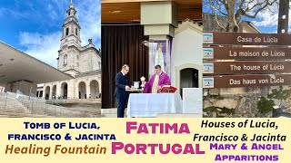 Fatima Portugal  Our Lady of Fatima Shrine  Francisco Jacinta amp Lucia Houses [upl. by Fennessy]