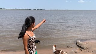 Mostrando a seca na comunidade de GuajaráRIO AMAZONAS NA SECAComunidade ribeirinha [upl. by Cornia]