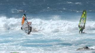 going out windsurfing at Hookipa with big waves [upl. by Atteynek]