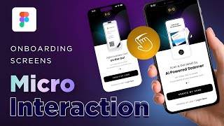 Create mobile onboarding screen animations in just 10 minutes with a real project demo figma ui [upl. by Maril589]