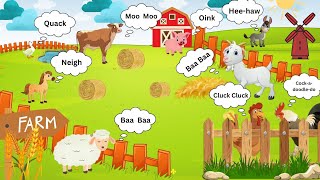 Adventure In The Farm Kids Educational Video with Catchy Farm Song [upl. by Atinihc]