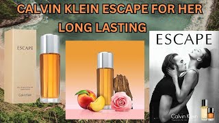 Calvin Klein Escape for Her  Full Review Summer Fragrance calvinklein [upl. by Eet]