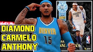 DIAMOND CARMELO ANTHONY 73PT GAMEPLAY BEST OFFENSIVE CARD IN 2K NBA 2k18 MYTEAM [upl. by Meit28]