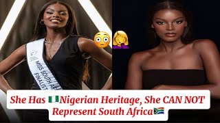 South Africans Move to Remove Miss SA Contestant Because of Her Nigerian Heritage😳 [upl. by Calida821]