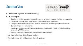 Présentation générale de ScholarVox [upl. by Scrogan]