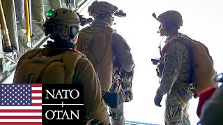 US Marines NATO Airborne operations Military exercises in Sweden [upl. by Armanda]