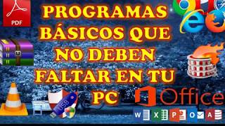 INSTALACION DE UTILITARIOS BASICOS EN UNA COMPUTADORA [upl. by Kenwood]