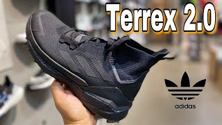 Adidas TERREX FREE HIKER 20  Core Black Unboxing [upl. by Neelra92]