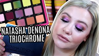 NATASHA TRIOCHROME PALETTE REVIEW  3 LOOKS WITH EACH OF THE MULTICHROME SHADES [upl. by Colet356]