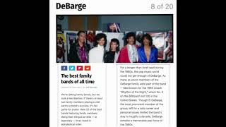 DeBarge  Top 20 Family Bands of All Time [upl. by Ambros665]