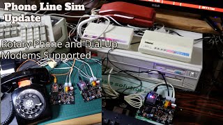 Dial Up Modems and Pulse Dialing Tested on Phone Line Sim [upl. by Ecnaiva]