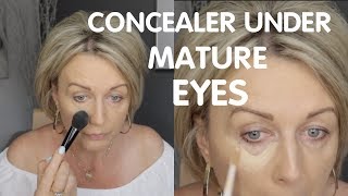 Under Eye Concealer Without Creasing  Mature Skin [upl. by Anicnarf]