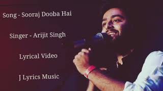 Arijit Singhs HIT Song Sooraj Dooba Hai Matlabi Hoja Zara IS HERE tseries sadsong arijitsingh [upl. by Nepean]