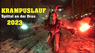 KRAMPUSLAUF in SPITTALDRAU  2023 [upl. by Savanna]