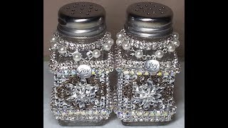 DIYGorgeous Upcycled DT Salt amp Pepper ShakersquotVintage Glamquot SO EASY [upl. by Misha259]