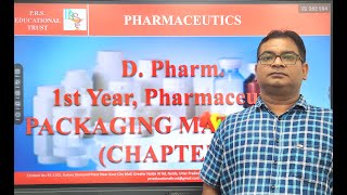 D PHARM 1st YEAR PHARMACEUTICS UNIT2 PACKAGING MATERIAL BY PROF DR AKHIL SHARMA [upl. by Ramedlaw]