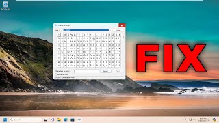 Character Map Not Working in Windows 1110 Solution [upl. by Euphemie]