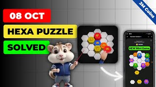 Hamster Kombat Hexa Puzzle Game  Hamster Kombat Hexa Puzzle  Hamster Kombat Hexa Puzzle Today [upl. by Elsinore]