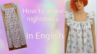 How to make simple nightdress [upl. by Negah]