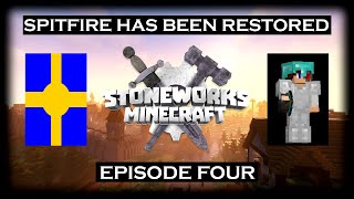 Minecraft Stoneworks Ep 4 Spitfire Has Been Restored [upl. by Cozmo]