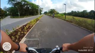 Weekend ride  Sengkang Riverside Park  The new bridge  Seletar West PCN  The Oval [upl. by Terzas]