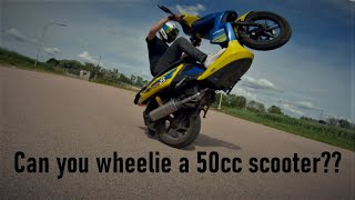 WHEELIE TUTORIAL  50cc scooters [upl. by Ive]