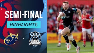 Munster v Glasgow Warriors  Instant Highlights  SemiFinal  URC 202324 [upl. by Amol970]