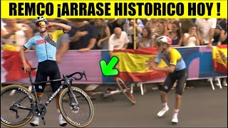 RESUMEN RUTA INDIVIDUAL JUEGOS OLIMPICOS PARIS 2024 REMCO Evenepoel ARRASE HISTORICO [upl. by Gilcrest212]