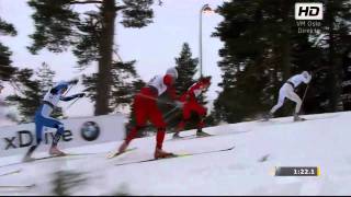 VM Sprint Finale Holmenkollen 2011  Marcus Hellner vs Petter Northug [upl. by Ehcropal]