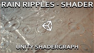 Unity Shadergraph Rain Drop Ripples [upl. by Neiv]