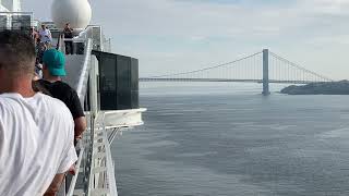 MSC Meraviglia sail away from Brooklyn New York [upl. by Orms]