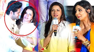 Nikamma Trailer Launch Abhimanyu ने की Action वाली Entry बेटे को गले लगाकर रोने लगी Bhagyashree [upl. by Drofniw]