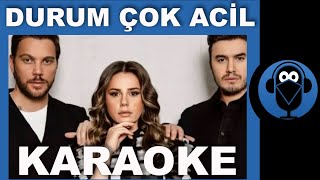 Sinan Akçıl amp Mustafa Ceceli amp Merve Özbey  Durum Çok Acil   Karaoke   Sözleri  COVER [upl. by Acacia]