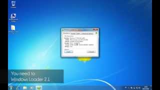 Activate Windows 7 without activation key  Windows Loader 21 [upl. by Ettezzus]