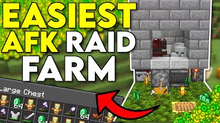 Easiest AFK Raid XP Farm Minecraft Bedrock 120 [upl. by Osborne]