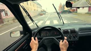 POV  1992 Peugeot 205 19 Gentry  Descending Passo dello Spluga in October  ASMR [upl. by Nov303]