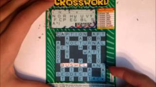 Three 3 Crossword Canadian Scratch Lottery Tickets [upl. by Tilney]