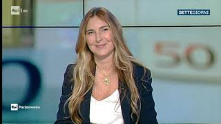 Patty LAbbate ospite a quotSettegiorniquot Rai Parlamento 05102024 [upl. by Bolanger622]