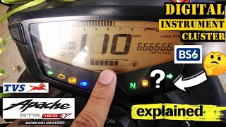 HOW TO SET METER CONSOLE OF TVS APACHE RTR 160 4V BS4 AND BS6। अपाची 160 4वी कि मीटर कैसे सेट करे [upl. by Odraner]