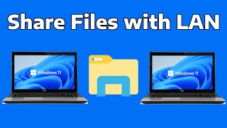 How To Share Files Between Computers Using LAN in Windows 11 [upl. by Lladnik]