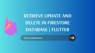 Retrieve and update data from firebase firestore database  Flutter [upl. by Siari]